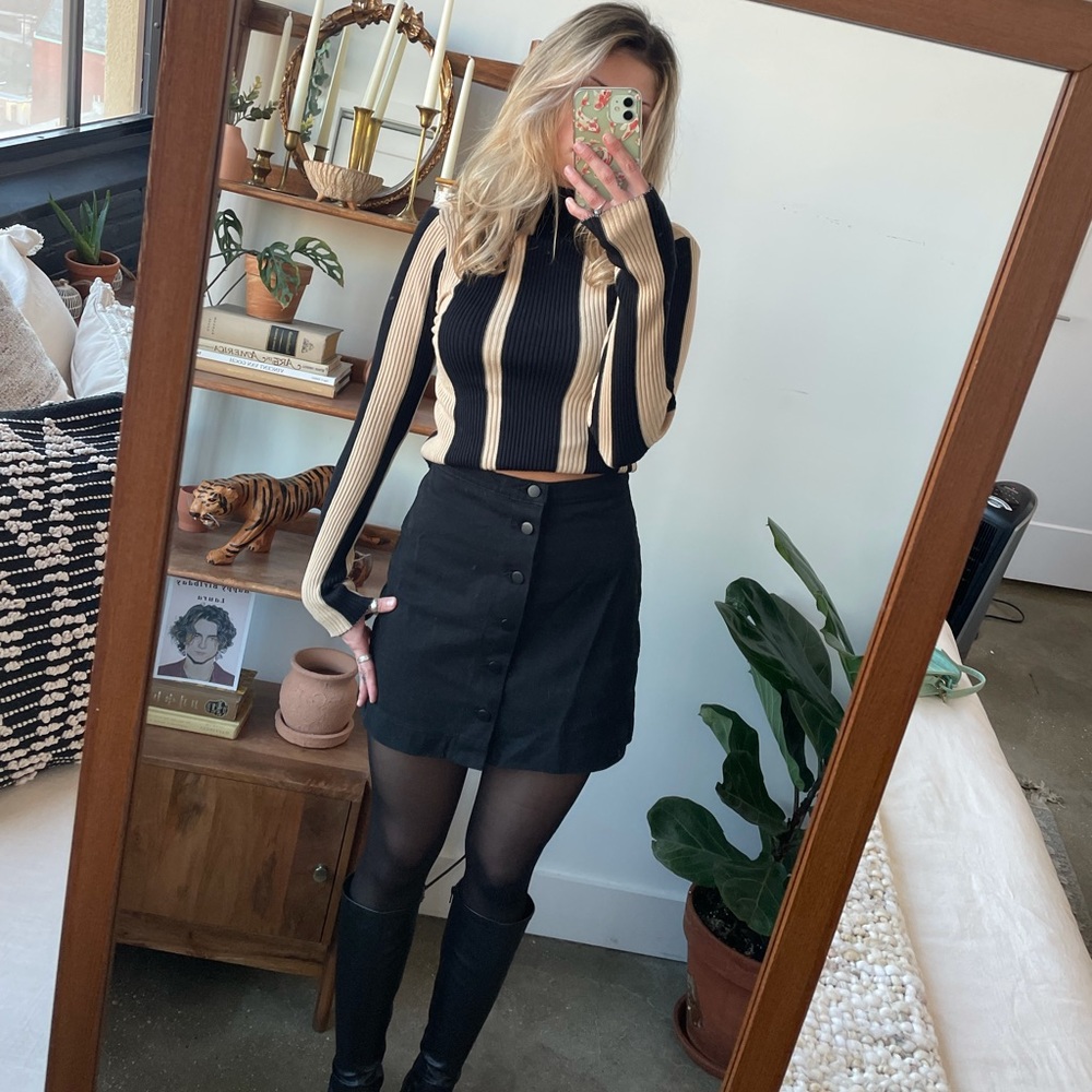 New With Tags American Apparel A Line Denim Skirt